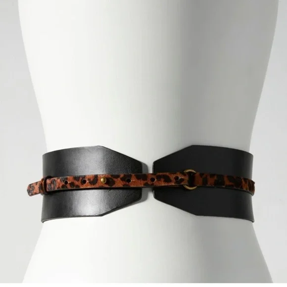 Anthropologie Black and Brown Belt - Picture 2 of 3